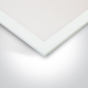 ONE Light 40W Backlit Panel - inbouw LED-paneel met achtergrondverlichting voor verlaagde T-rail plafonds - 59,5 x 59,5 x 3 cm - 38W LED incl. - IP65 - wit