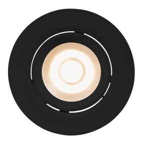 Nordlux Roar - inbouwspot - Ø 85 mm, Ø 68 mm inbouwmaat - 6,5W dimbare LED incl. - IP23 - zwart