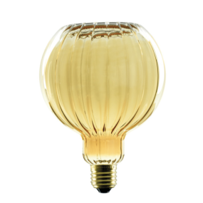 Segula LED lamp - Floating Globe Straight - Ø 12,5 x 16,5 cm - E27 - 4W dimbaar - 2200K - amber