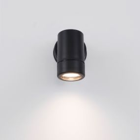 Nova Luce Limbio - buiten wandverlichting - 6 x 8,5 x 12 cm - IP44 - zwart