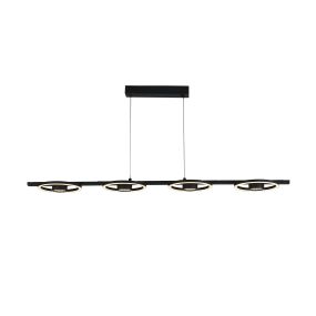 Searchlight Space - hanglamp - 120 x 120 cm - 36W LED incl. - zwart