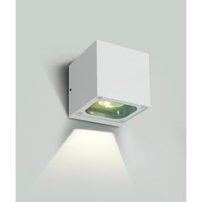 ONE Light Cube Wall Lights - buiten wandverlichting - 10 x 10 x 10 cm - 6W LED incl. - IP65 - wit