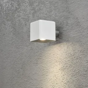 Konstsmide Amalfi - buiten wandlamp - 10 x 13 x 10 cm - 3W LED incl. - IP54 - wit
