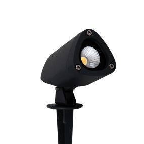 Nova Luce Inside - grondspot op piek - 24 cm - 3W LED incl. - IP65 - zwart