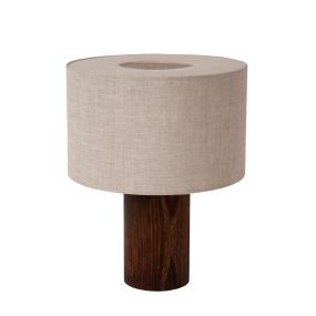 Lucide Tachina - tafellamp - Ø 25 x 31,5 cm -  hout