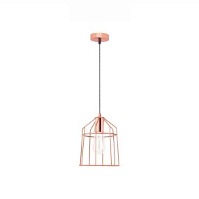 Nova Luce Peppino - hanglamp - Ø 19 x 120 cm - koper