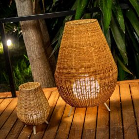 New Garden Saona - buiten vloerlamp - Ø45,5 x 72 cm - 5W dimbare LED incl. - IP65 - bruin