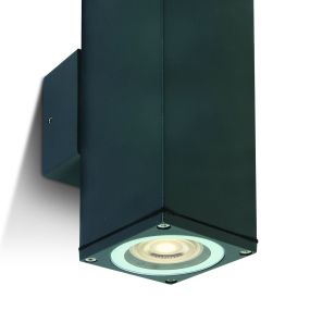 ONE Light GU10 Outdoor Cubes - buiten wandverlichting - 6,3 x 6,3 x 19,6 cm - IP54 - antraciet