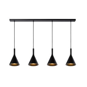 Lucide Gipsy - hanglamp - 120 x 17 x 159 cm - zwart