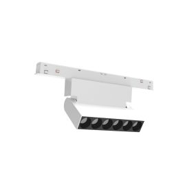 VK Lighting Eiva - magnetisch railsysteem - kantelbare railbalk - 11,1 x 2,15 x 9,9 cm - 6W LED incl. - DALI dimbaar - wit