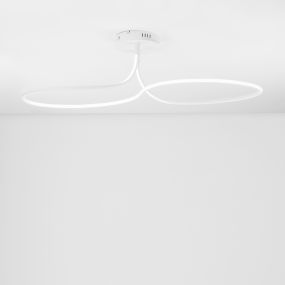 Nova Luce Fungo - plafondverlichting - Ø 102 x 30 cm - 47W dimbare LED incl. - zandwit