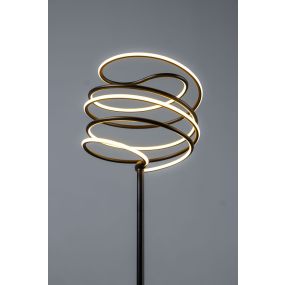 ETH Slinger - vloerlamp - Ø 21,5 x 154,9 cm - 3 stappen dimbaar - 24W LED incl. - zwart