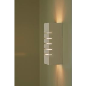 Nordlux Lancio - wandlamp - 7,5 x 7,5 x 21,5 cm - wit