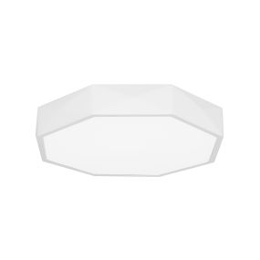 Nova Luce Eben - plafondverlichting - Ø 40 x 6 cm - 24W LED incl. - zandwit en mat wit