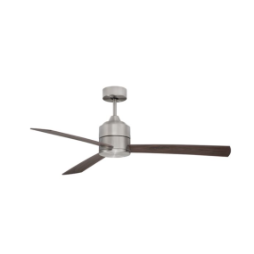 Nova Luce Axel - plafondventilator met afstandsbediening en licht optie - Ø 137,1 x 38,2 cm - 18W LED incl. - hout- & aluminiumkleur
