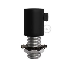 Creative Cables - snoeraanspanner - Ø 1,3 x 1,7 cm - metalen design trekontlaster - zwart
