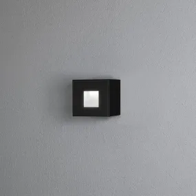 Konstsmide Chieri Small - buiten wandlamp - 8 x 5 x 8 cm - 1,5W LED incl. - IP54 - zwart