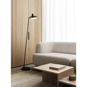 Design for the People Darci - vloerlamp - 23 x 54,8 x 143 cm - zwart