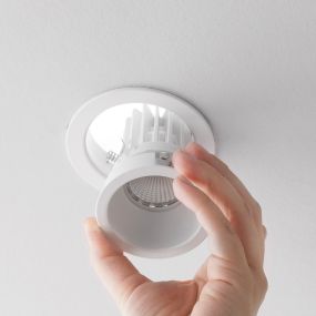 Nova Luce Take - inbouwspot - Ø 92 mm, Ø 76 mm inbouwmaat  - zandwit