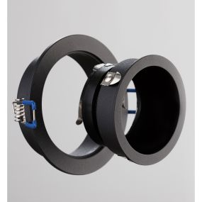 Nova Luce Take - inbouwspot - Ø 92 mm, Ø 76 mm inbouwmaat  - zandzwart