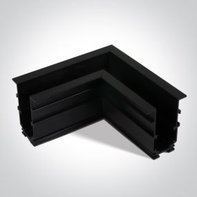 ONE Light magnetisch railsysteem MIDI - horizontaal inbouwhoekprofiel - 11 x 4,4 x 6,8 cm - zwart