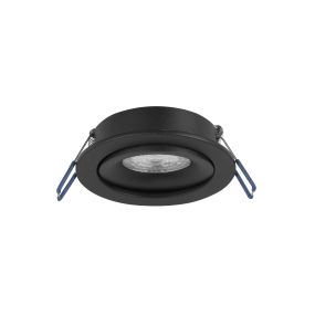 Nova Luce Redo - inbouwspot - Ø 92 mm, Ø 76 mm inbouwmaat  - zandzwart