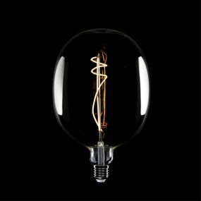 Creative Cables LED lamp Ellipse - Ø 17 x 26,4 cm - E27 - 10W - 1800K - gerookt