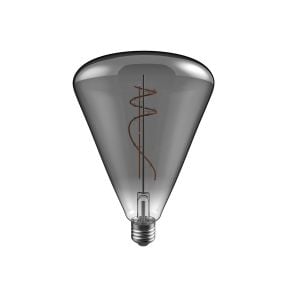 Daylight Italia LED lamp Cone - Ø 14 x 20 cm - E27 - 10W dimbaar - 1800K - gerookt