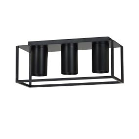 Emibig Tiper 3 - plafondverlichting - 36 x 15 cm - zwart