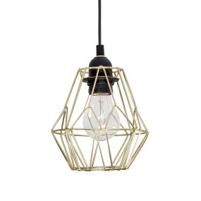 Nova Luce Isabella - hanglamp - Ø 15 x 140 cm - messing
