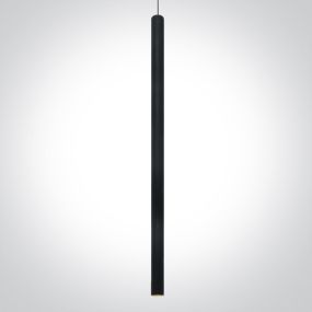 ONE Light Pendant Tubes - hanglamp - Ø 2,6 x 120 cm - 6W LED incl. - zwart