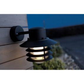 Nordlux Vejers Down - buiten wandverlichting - 22 x 23 cm - IP54 - zwart