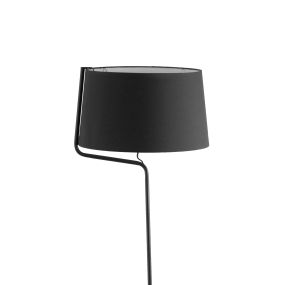 Faro Berni - staanlamp - 151 cm - mat zwart