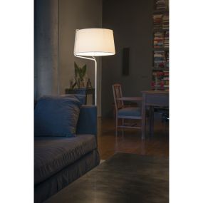 Faro Berni - staanlamp - 151 cm - mat wit