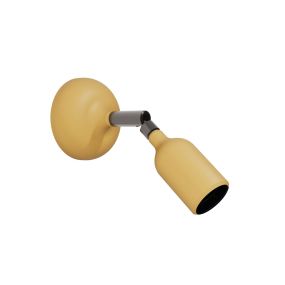 Creative Cables Fermaluce - wandlamp - 8,8 x 19,7 cm - mosterdgeel