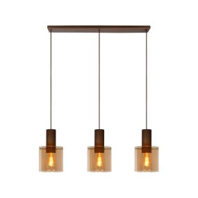 Lucide Toledo - hanglamp - 100 x 20 x 165 cm - amber