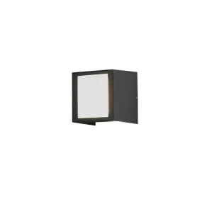 Konstsmide Cremona - buiten wandlamp - 14 x 13 x 14,5 cm - 9W LED incl. - IP54 - antraciet