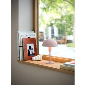 Nordlux Ellen Mini - tafellamp - Ø16 x 25 cm - licht roze