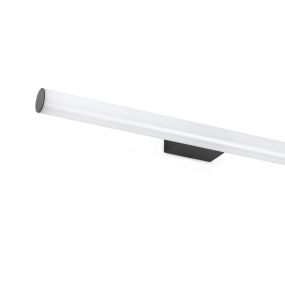 Faro Volga - wandverlichting - 60 x 8 x 4 cm - 12W LED incl. - IP44 - mat zwart
