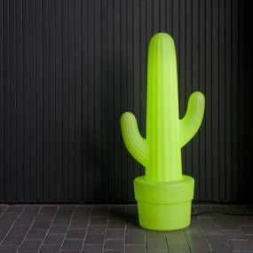 New Garden Kaktus - buiten vloerlamp - 44 x 31 x 100 cm - IP65 - groen - koel witte lichtkleur