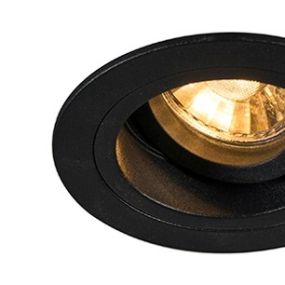 Zuma Line Chuck DL rond Next - inbouwspot - Ø 92 mm, Ø 80 mm inbouwmaat - zwart