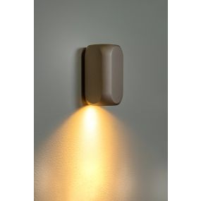 Lucide Braga - wandlamp - 6 x 6 x 10,8 cm - koffie