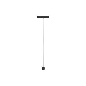 Nova Luce Ultra Slim - rail hanglamp - 19,5 x 3,4 cm - 12W LED incl. - warm witte lichtkleur - zwart