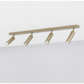 Amarcords Ciccio - opbouwspot - 90 x 6,0 x 2,5 cm - 6W LED GU10 incl. - brutanium