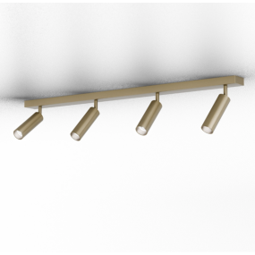 Amarcords Ciccio - opbouwspot - 90 x 6,0 x 2,5 cm - 6W LED GU10 incl. - brutanium