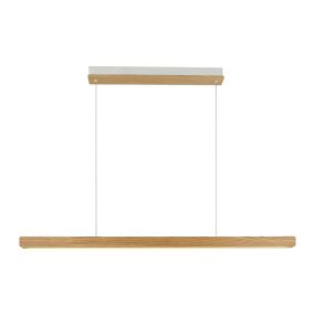 Nordlux Ilgas - hanglamp - 115 x 200 x 4,4 cm - 47W dimbare LED incl. - hout