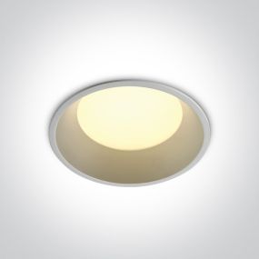 ONE Light Downlights Fixed LED - inbouwspot - Ø 120 mm, Ø 110 mm inbouwmaat - 12W LED incl. - wit