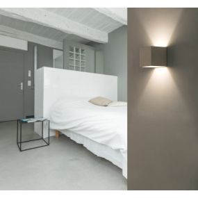 Faro Kamen - wandverlichting - 11,5 x 11,5 x 11,5 cm - grijs