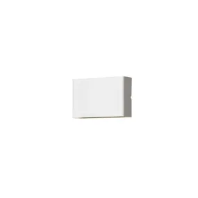 Konstsmide Chieri - buiten wandlamp - 17 x 6 x 11 cm - 8W LED incl. - IP54 - wit
