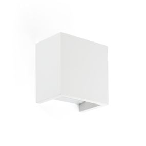 Faro Oslo - wandverlichting - 12,5 x 7,5 x 12,5 cm - mat wit